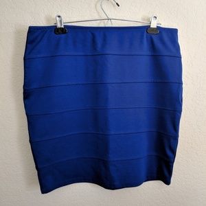 Blue mini skirt